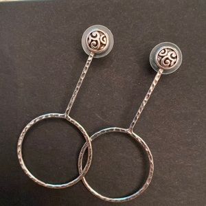 Brighton silver Mingle circle drop post